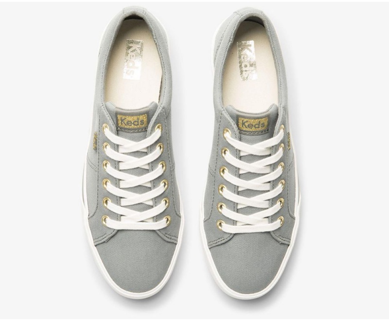 Green Keds x Organic Cotton Jump Kick Duo Sneakers | 3804-FZUGV