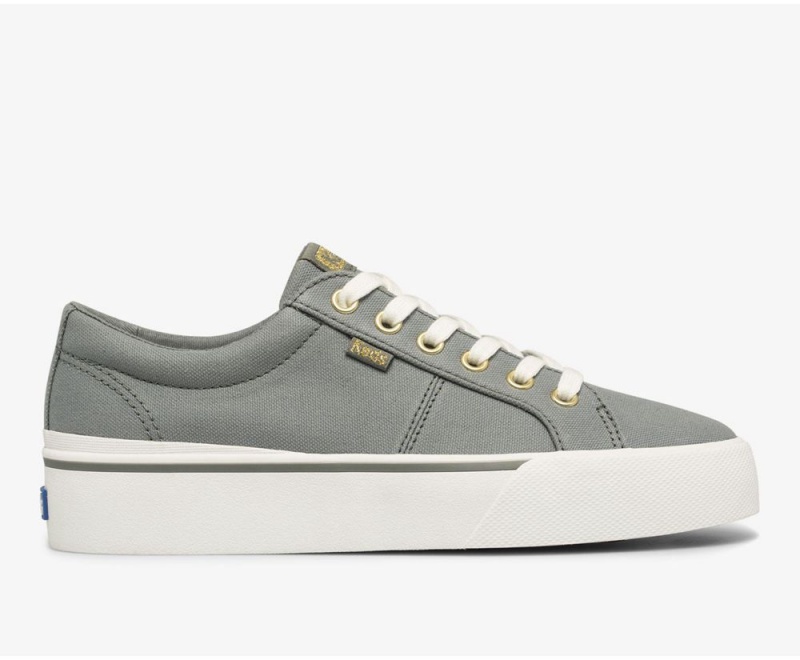 Green Keds x Organic Cotton Jump Kick Duo Sneakers | 3804-FZUGV