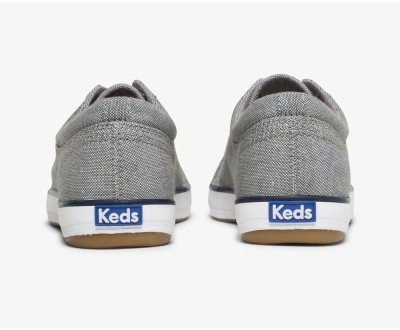 Grey Keds Center Speckled Knit Sneakers | 7593-BDJZF