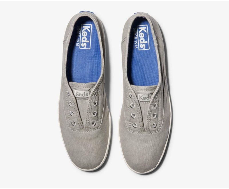 Grey Keds Chillax Seasonal Washable Slip On | 2109-JSZFM