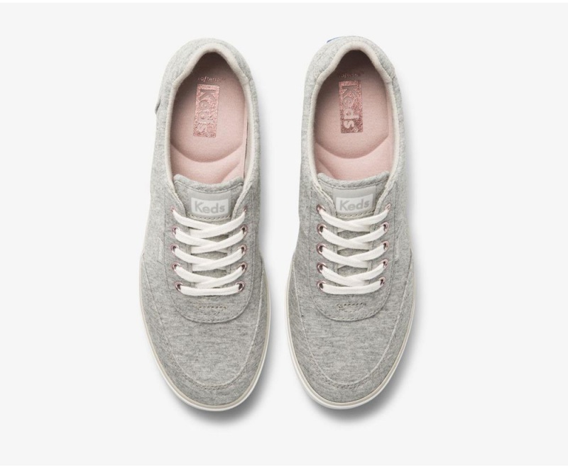 Grey Keds Courty II Geo Jersey Sneakers | 9862-KGWHF