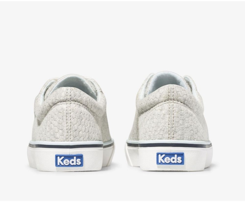 Grey Keds Jump Kick Geo Jersey Sneakers | 5298-QICJW