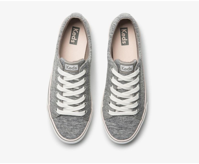 Grey Keds Jump Kick Jersey Sneakers | 1974-CAEMZ