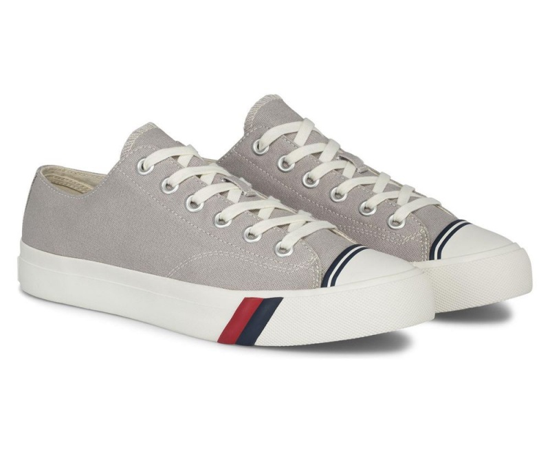 Grey Keds Royal Lo Canvas Sneakers | 9675-SKBOF