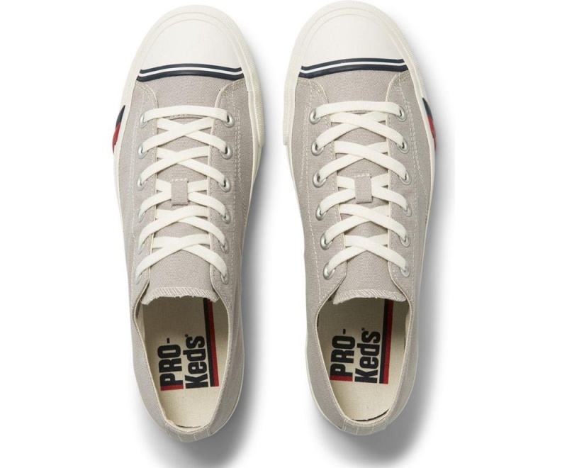 Grey Keds Royal Lo Canvas Sneakers | 9675-SKBOF