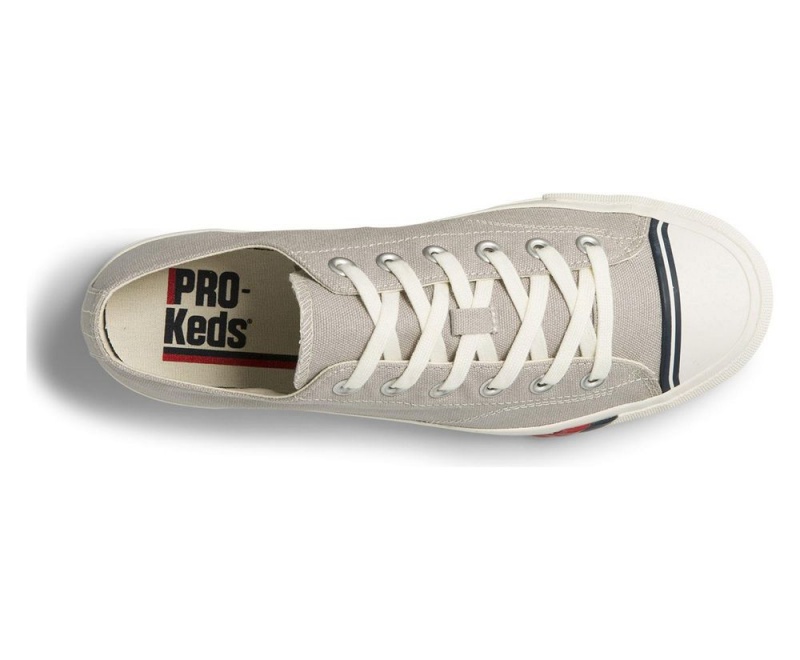 Grey Keds Royal Lo Canvas Sneakers | 9675-SKBOF