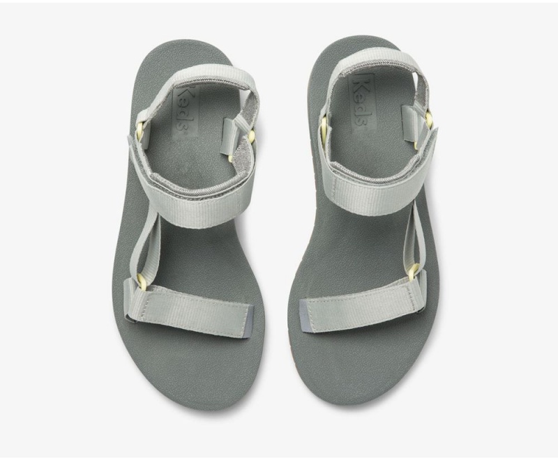 Grey Keds Trio Eco Sandals | 6102-DLWKN