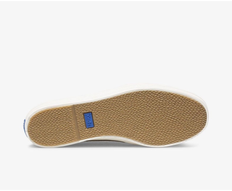 Grey Keds Triple Decker Suede Slip On | 1507-UQXPO