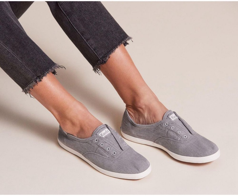 Grey Keds x Organic Cotton Chillax Washable Slip On | 9065-QBZJA