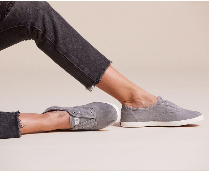 Grey Keds x Organic Cotton Chillax Washable Slip On | 9065-QBZJA