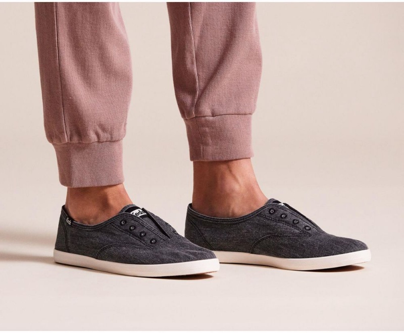 Grey Keds x Organic Cotton Chillax Washable Slip On | 4605-KNOZU