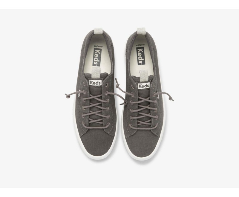 Grey Keds x Organic Cotton Kickback Washable Slip On | 2196-DBCHR