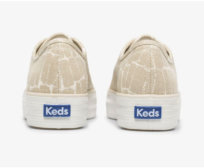 Grey Keds x Organic Cotton Triple Kick Croc Sneakers | 6259-ESQDT