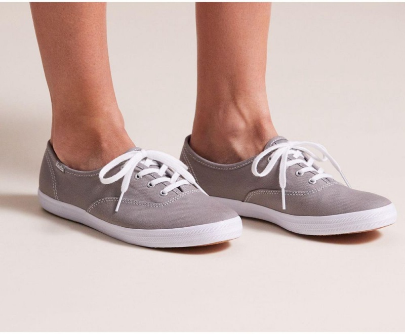 Grey Keds x Organic Cotton Washable Champion Sneakers | 8607-UCHNV