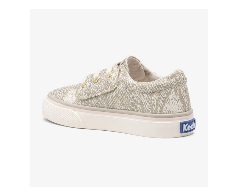 Grey / White Keds Jump Kick Jr. Sneakers | 2103-OZKQC