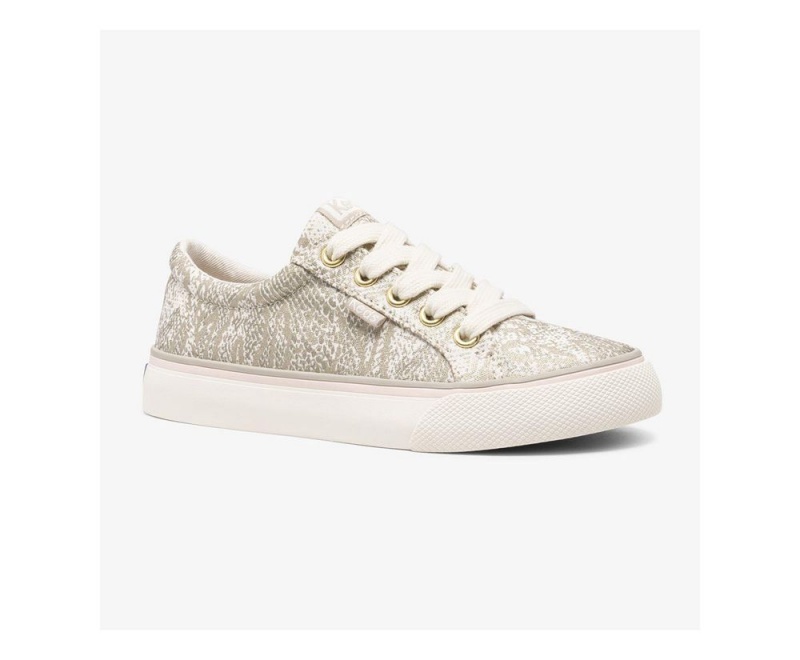 Grey / White Keds Jump Kick Sneakers | 3908-ZINDM