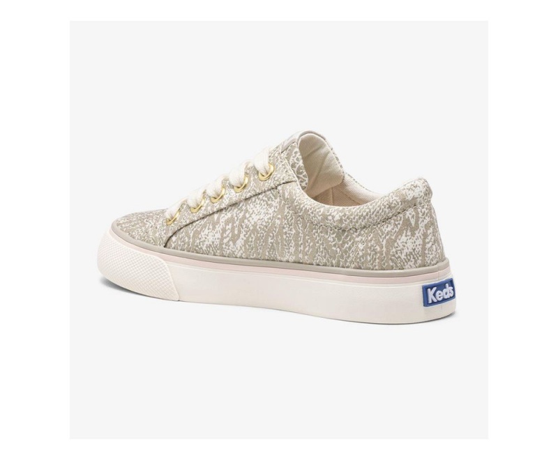 Grey / White Keds Jump Kick Sneakers | 3908-ZINDM