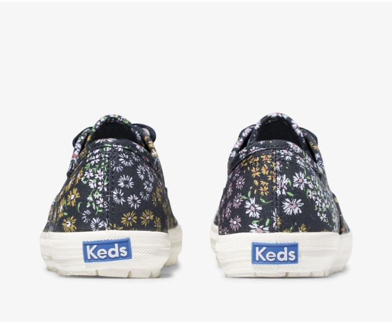 Navy Keds Champion TRX Floral Sneakers | 8140-VZHNQ