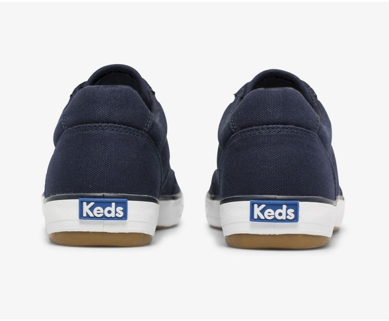 Navy Keds Courty II Canvas Sneakers | 5023-GUETA