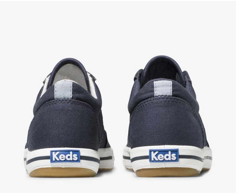 Navy Keds Courty Sneakers | 1039-PUVHS