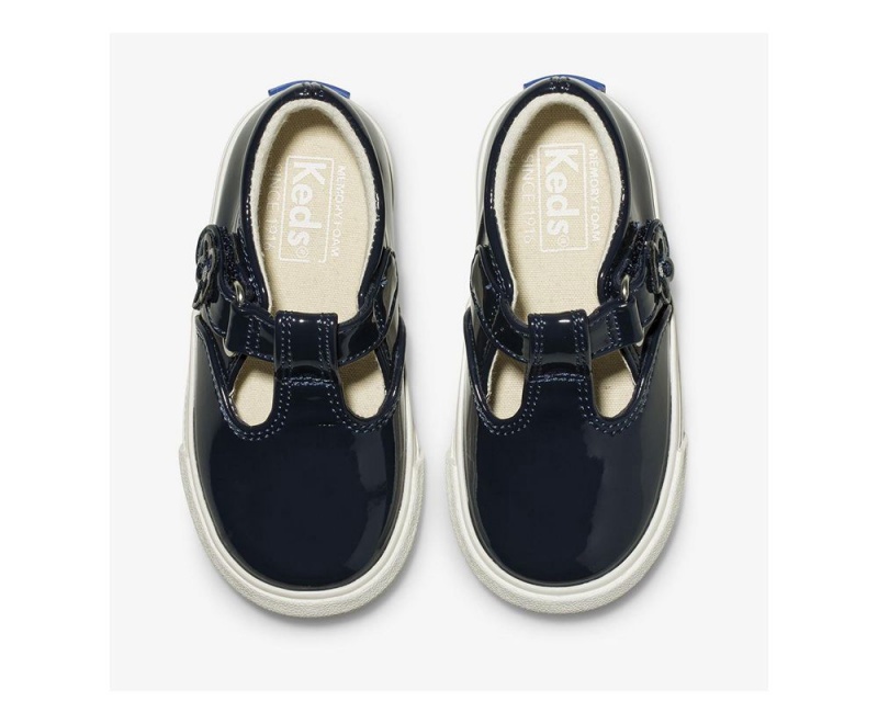 Navy Keds Daphne Patent Slip On | 1708-UPRLM