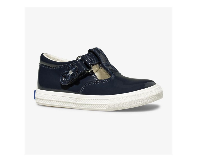 Navy Keds Daphne Patent Slip On | 1708-UPRLM