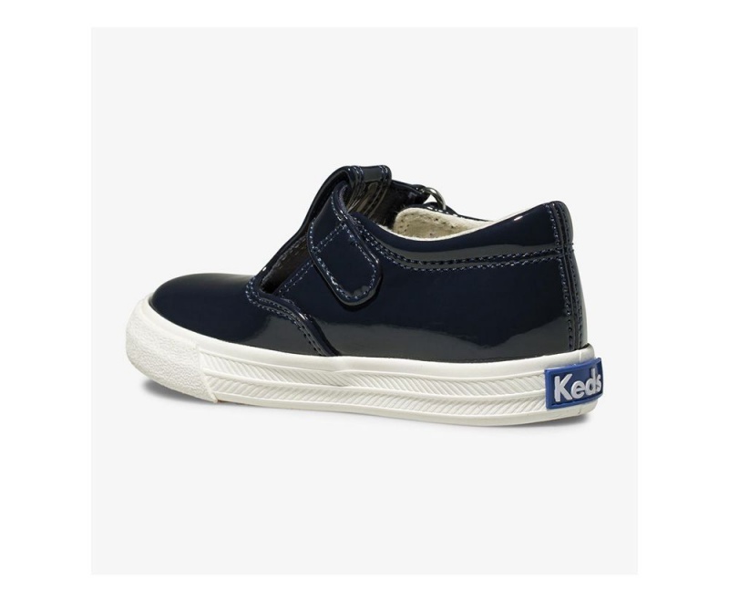 Navy Keds Daphne Patent Slip On | 1708-UPRLM