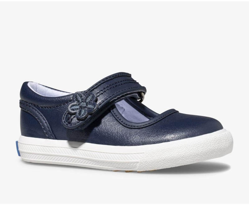 Navy Keds Ella Mary Jane Slip On | 5018-KOLQB