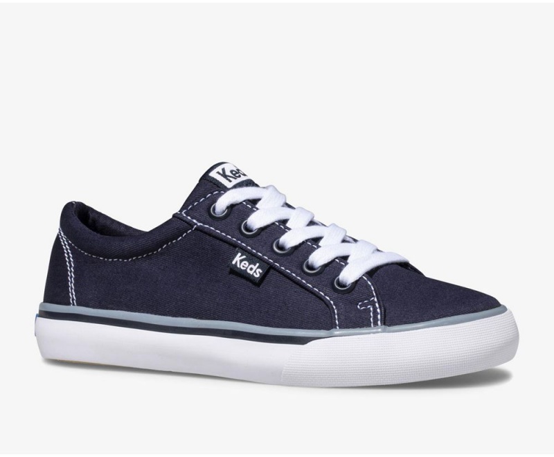 Navy Keds Jump Kick Canvas Sneakers | 1976-WNOTP