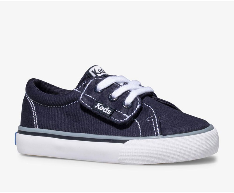 Navy Keds Jump Kick Jr. Canvas Sneakers | 3825-VBYID