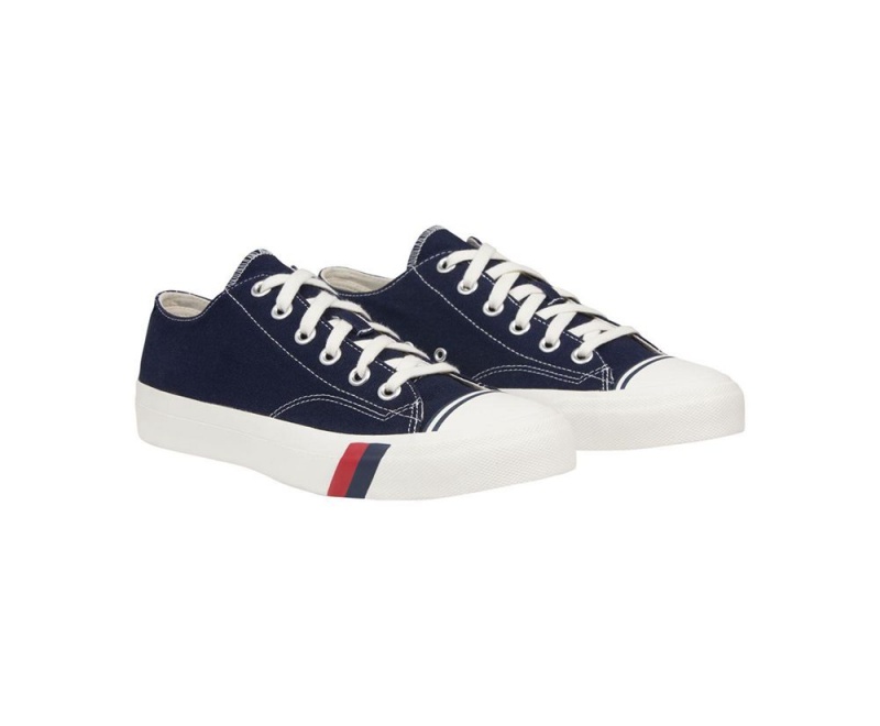 Navy Keds Royal Lo Sneakers | 5312-GJCND