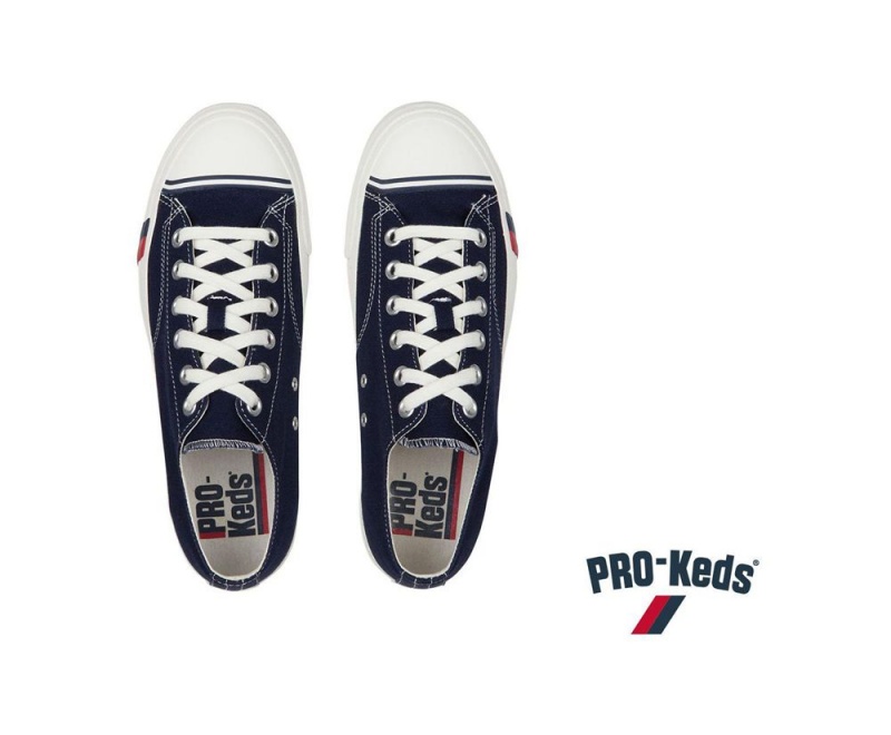 Navy Keds Royal Lo Sneakers | 5312-GJCND