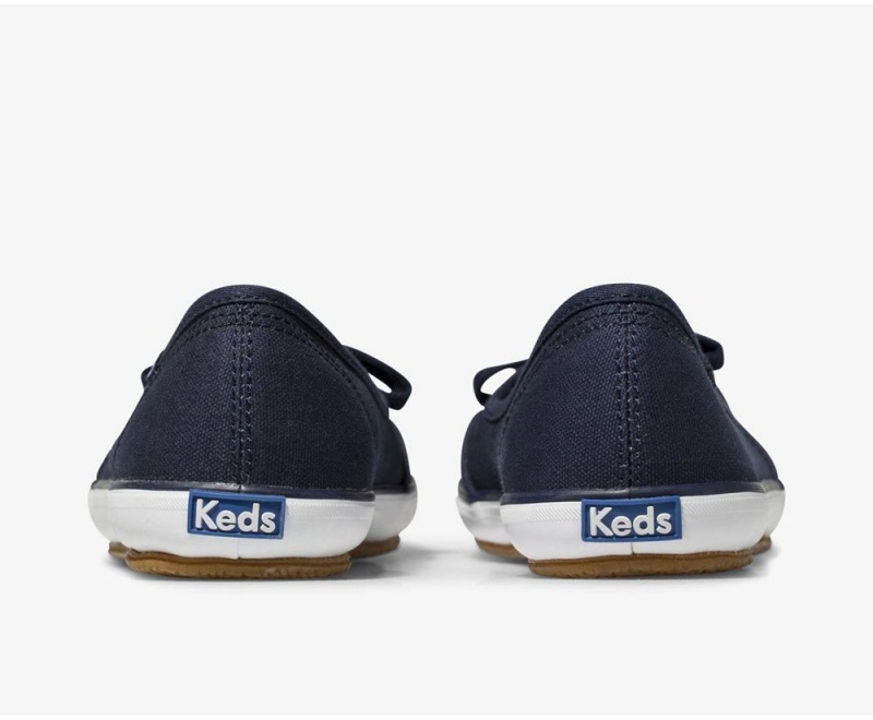 Navy Keds Teacup Twill Slip On | 2637-SMAWI