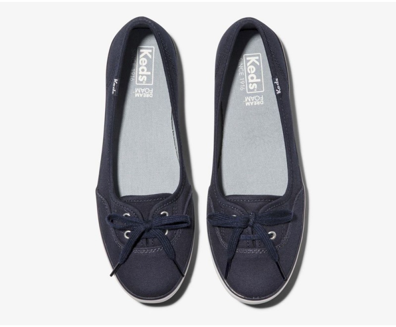 Navy Keds Teacup Twill Slip On | 2637-SMAWI