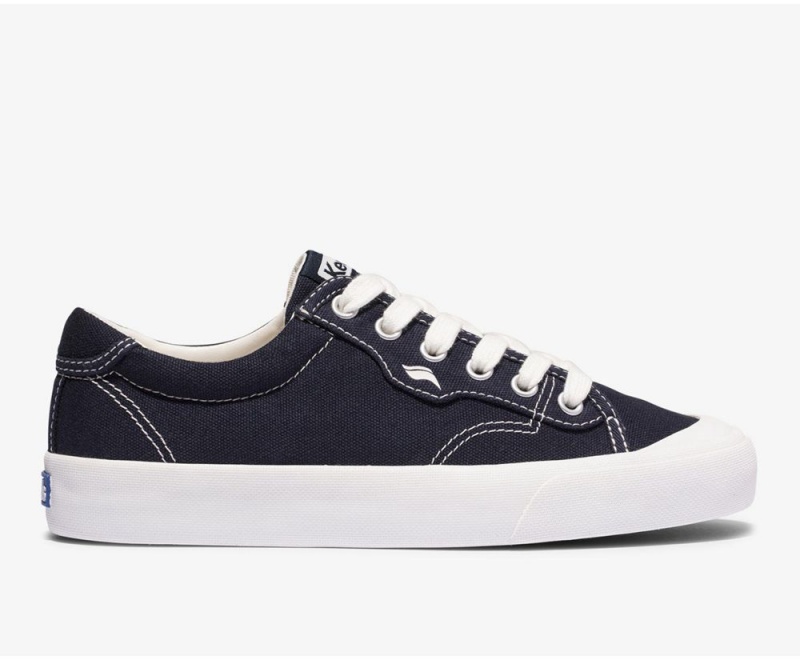 Navy Keds x Organic Cotton Crew Kick 75 Sneakers | 9374-IBWEF