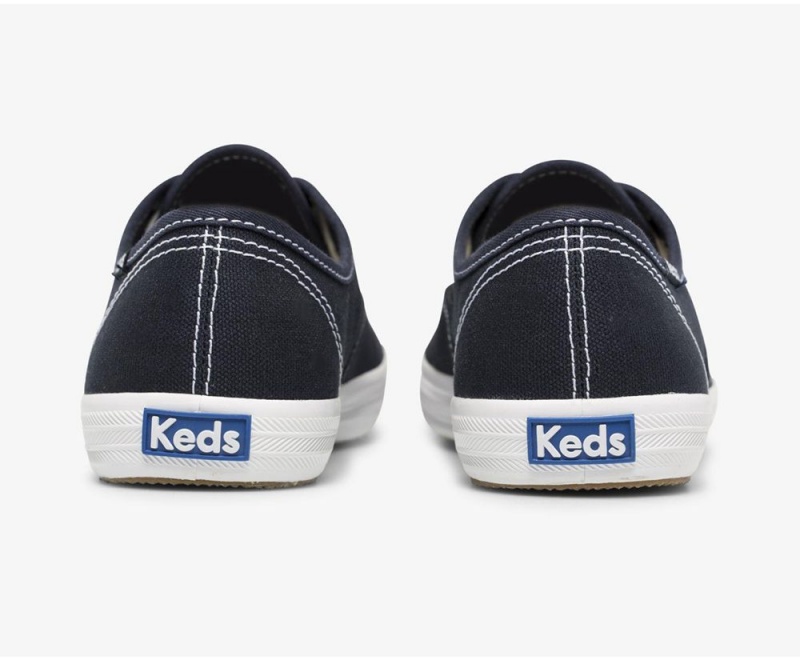 Navy Keds x Organic Cotton Washable Champion Sneakers | 9247-KVEZI