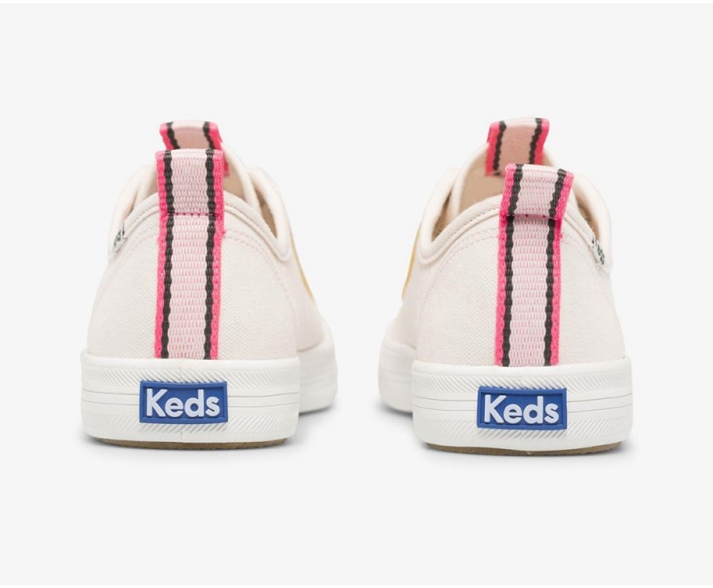 Pink Keds Kickstart Canvas Piping Sneakers | 1425-QRUGN