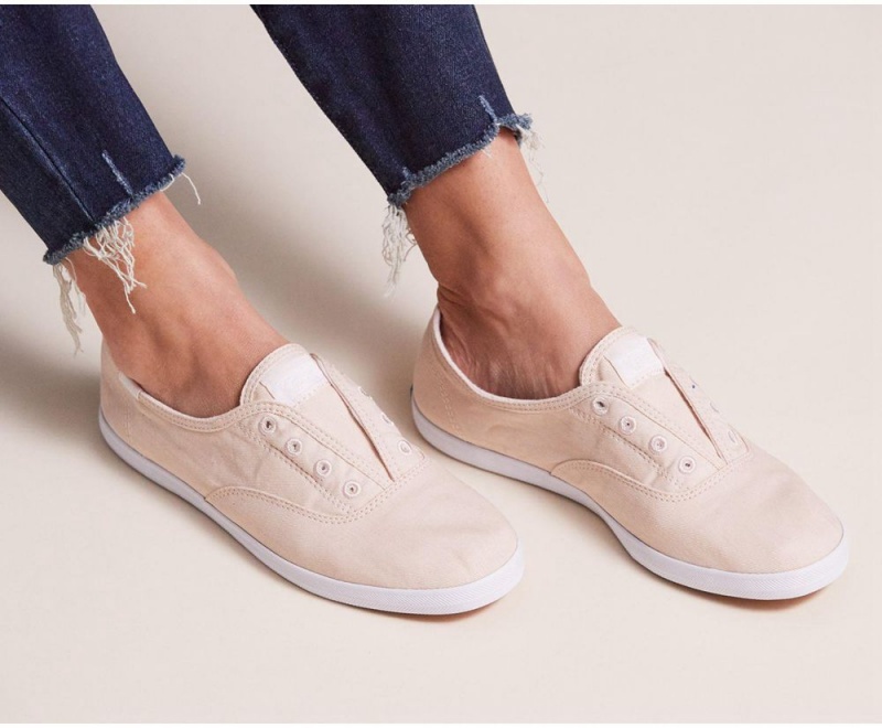 Pink Keds x Organic Cotton Chillax Washable Slip On | 0852-FBKAQ