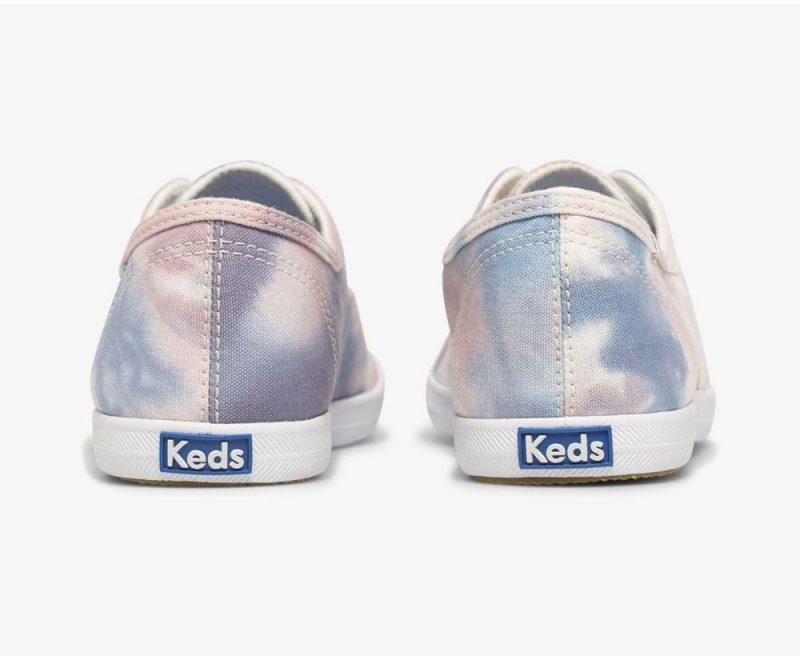 Pink / Blue Keds x Organic Cotton Chillax Washable Tie Dye Slip On | 2910-YHQZL