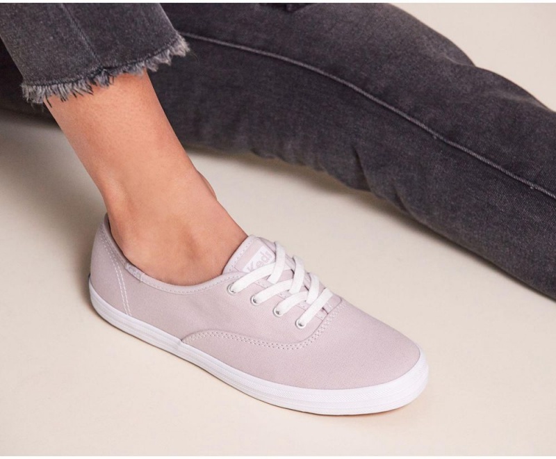 Purple Keds x Organic Cotton Champion Sneakers | 1603-GVBPO