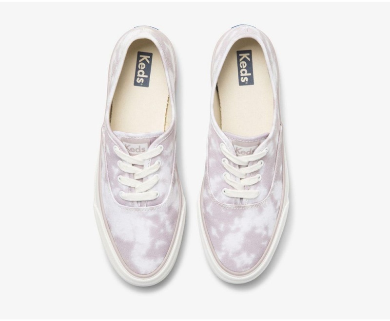 Purple Keds x Organic Cotton Surfer Tie Dye Sneakers | 7698-SORNT