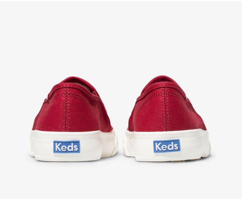 Red Keds Double Decker Canvas Slip On | 6970-VYZOJ