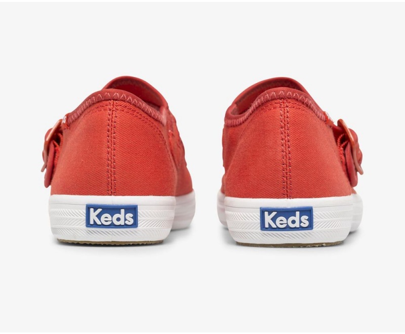 Red Keds x Organic Cotton Champion Mary Jane Slip On | 4039-VQBSK