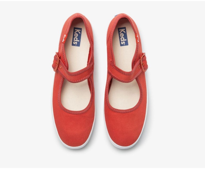 Red Keds x Organic Cotton Champion Mary Jane Slip On | 4039-VQBSK