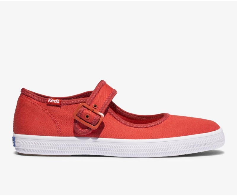 Red Keds x Organic Cotton Champion Mary Jane Slip On | 4039-VQBSK