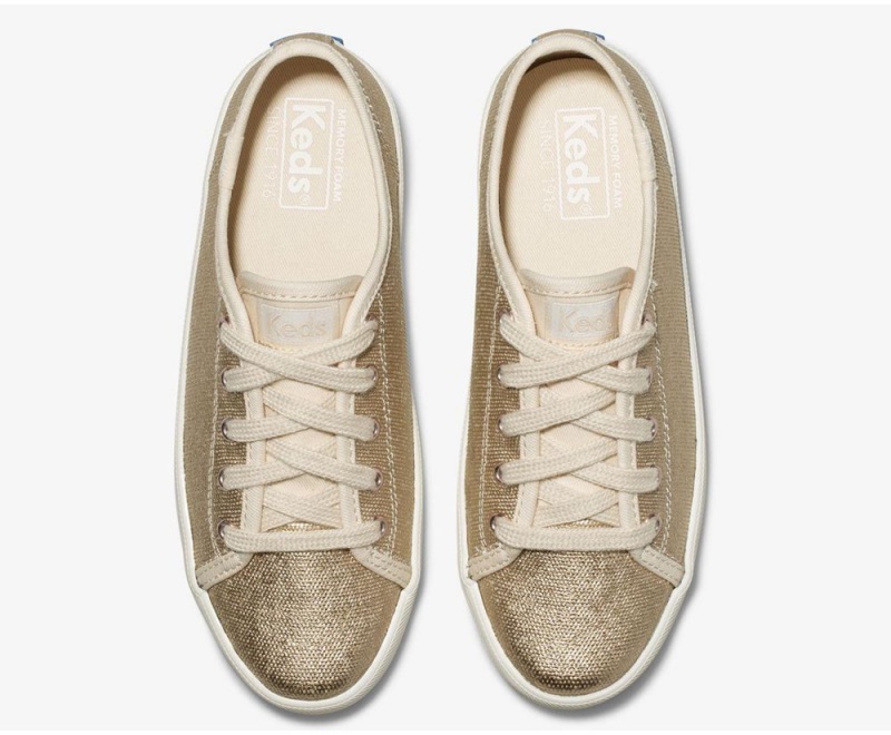 Rose Gold Keds Kickstart Sneakers | 3641-MUHYQ