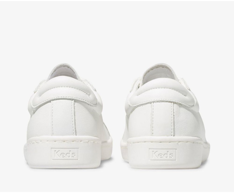 White Keds Ace Leather Sneakers | 7810-ZXGJS