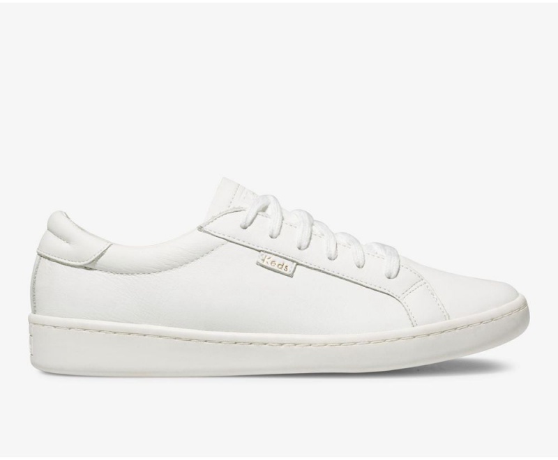 White Keds Ace Leather Sneakers | 7810-ZXGJS