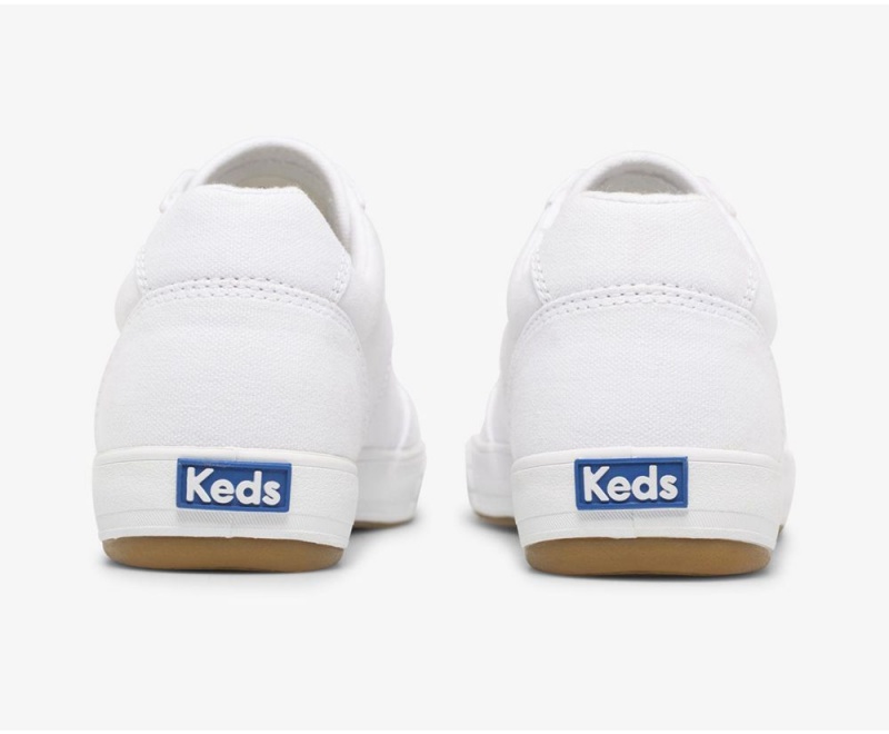 White Keds Courty II Canvas Sneakers | 4639-VZJST