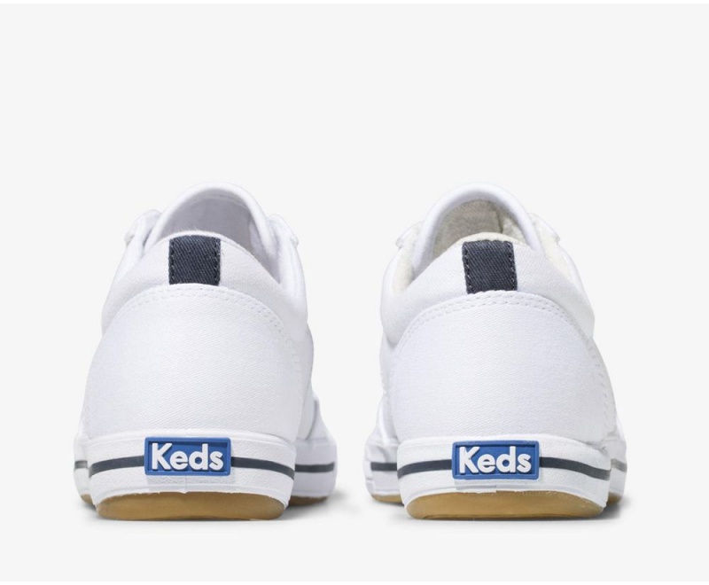 White Keds Courty Sneakers | 5416-CRLKB